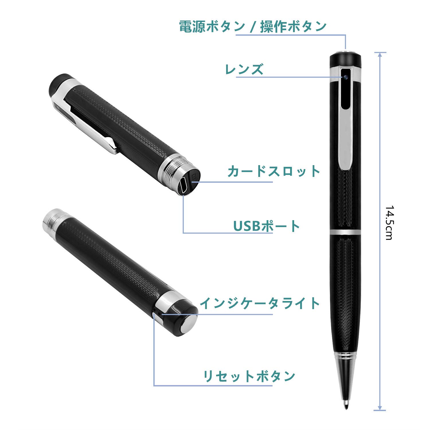 Amazon.co.jp: 隠しスパイカメラ ペン型 1080P 超小型カメラ